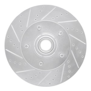 Ford E-150 Brake Rotor (1) - Front Left - DFC - Drilled & Slotted - Silver - `04-`06