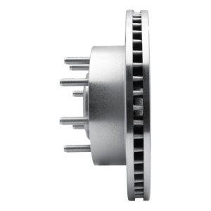 Ford F-250 Super Duty Brake Rotor (1) - Front Left - DFC - Drilled & Slotted - Silver - `06-`12