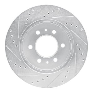 Ford F-150 Brake Rotor (1) - Front Right - DFC - Drilled & Slotted - Silver - 2009 Ford F-150 Brake Rotor (1) - Front Right - DFC - Drilled & Slotted - Silver - 2009