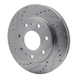 Ford F-150 Brake Rotor (1) - Front Left - DFC - Drilled & Slotted - Silver - 2009 Ford F-150 Brake Rotor (1) - Front Left - DFC - Drilled & Slotted - Silver - 2009