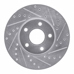Ford Transit Connect Brake Rotor (1) - Front Right - DFC - Drilled & Slotted - Silver - `10-`13