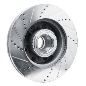 Ford F-250 Brake Rotor (1) - Front Right - DFC - Drilled & Slotted - Silver - `11-`25