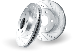 Chevrolet Silverado 4500 HD Brake Rotor (1) - Front Left/Rear Left - DFC - Drill & Slot - Silver - `09-`24