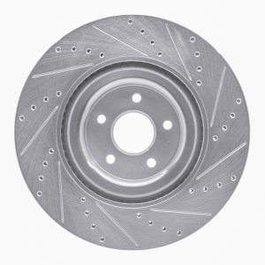 Ford Focus Brake Rotor (1) - Front Left - DFC - Drilled & Slotted - Silver - `16-`18 Ford Focus Brake Rotor (1) - Front Left - DFC - Drilled & Slotted - Silver - `16-`18