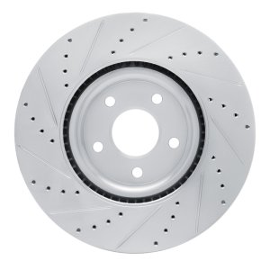 Ford Escape Brake Rotor (1) - Front Right - DFC - Drilled & Slotted - Silver - `20-`25 Ford Escape Brake Rotor (1) - Front Right - DFC - Drilled & Slotted - Silver - `20-`25