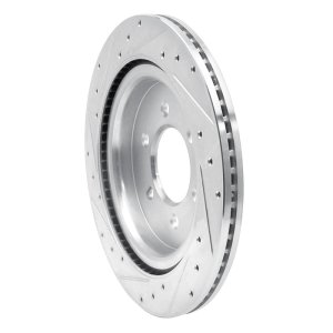 Ford F-150 Brake Rotor (1) - Rear Right - DFC - Drilled & Slotted - Silver - `21-`25 Ford F-150 Brake Rotor (1) - Rear Right - DFC - Drilled & Slotted - Silver - `21-`25