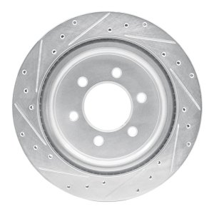 Ford F-150 Brake Rotor (1) - Rear Right - DFC - Drilled & Slotted - Silver - `21-`25 Ford F-150 Brake Rotor (1) - Rear Right - DFC - Drilled & Slotted - Silver - `21-`25