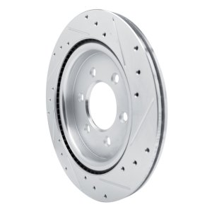 Ford F-150 Brake Rotor (1) - Rear Left - DFC - Drilled & Slotted - Silver - `21-`25 Ford F-150 Brake Rotor (1) - Rear Left - DFC - Drilled & Slotted - Silver - `21-`25