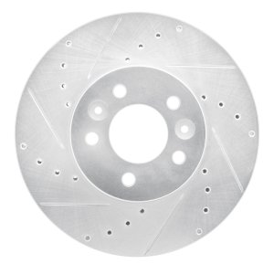 Ford Crown Victoria Brake Rotor (1) - Front Left - DFC - Drilled & Slotted - Silver - `98-`02 Ford Crown Victoria Brake Rotor (1) - Front Left - DFC - Drilled & Slotted - Silver - `98-`02