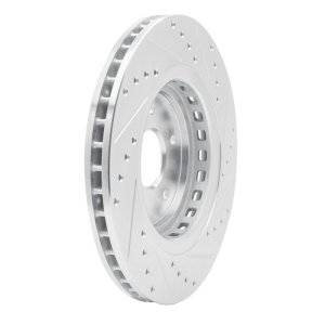 Acura MDX Brake Rotor (1) - Front Left - DFC - Drilled & Slotted - Silver - `14-`20 Acura MDX Brake Rotor (1) - Front Left - DFC - Drilled & Slotted - Silver - `14-`20