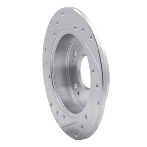 Acura ILX Brake Rotor (1) - Rear Right - DFC - Drilled & Slotted - Silver - `97-`15 Acura ILX Brake Rotor (1) - Rear Right - DFC - Drilled & Slotted - Silver - `97-`15