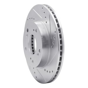 Acura ILX Brake Rotor (1) - Front Right - DFC - Drilled & Slotted - Silver - `12-`15 Acura ILX Brake Rotor (1) - Front Right - DFC - Drilled & Slotted - Silver - `12-`15