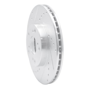 Acura ILX Brake Rotor (1) - Front Left - DFC - Drilled & Slotted - Silver - `98-`22 Acura ILX Brake Rotor (1) - Front Left - DFC - Drilled & Slotted - Silver - `98-`22