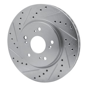 Acura RDX Brake Rotor (1) - Front Left - DFC - Drilled & Slotted - Silver - `07-`16 Acura RDX Brake Rotor (1) - Front Left - DFC - Drilled & Slotted - Silver - `07-`16