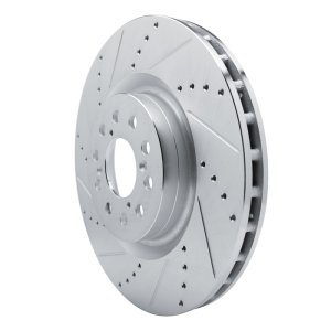 Acura INTEGRA Brake Rotor (1) - Front Left - DFC - Drilled & Slotted - Silver - `17-`25 Acura INTEGRA Brake Rotor (1) - Front Left - DFC - Drilled & Slotted - Silver - `17-`25