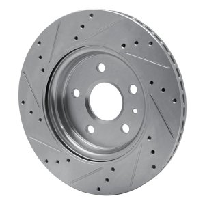 Buick Regal Brake Rotor (1) - Rear Right - DFC - Drilled & Slotted - Silver - `10-`25