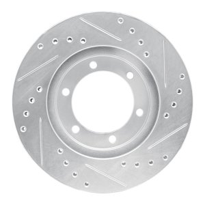 Nissan Frontier Brake Rotor (1) - Front Left - DFC - Drilled & Slotted - Silver - `98-`15 Nissan Frontier Brake Rotor (1) - Front Left - DFC - Drilled & Slotted - Silver - `98-`15