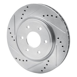 Nissan Frontier Brake Rotor (1) - Front Left - DFC - Drilled & Slotted - Silver - `05-`25 Nissan Frontier Brake Rotor (1) - Front Left - DFC - Drilled & Slotted - Silver - `05-`25