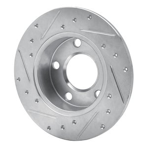 Audi A6 Quattro Brake Rotor (1) - Rear Right - DFC - Drilled & Slotted - Silver - `98-`01