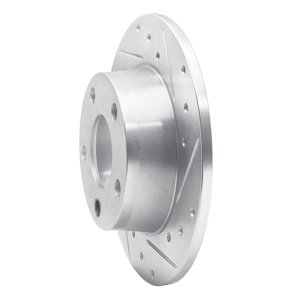 Audi A6 Quattro Brake Rotor (1) - Rear Right - DFC - Drilled & Slotted - Silver - `99-`02