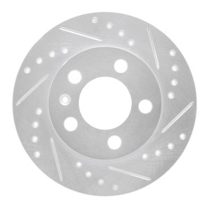 Audi TT Quattro Brake Rotor (1) - Rear Right - DFC - Drilled & Slotted - Silver - `01-`06 Audi TT Quattro Brake Rotor (1) - Rear Right - DFC - Drilled & Slotted - Silver - `01-`06
