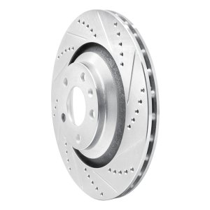 Audi A6 Quattro Brake Rotor (1) - Rear Right - DFC - Drilled & Slotted - Silver - `05-`11 Audi A6 Quattro Brake Rotor (1) - Rear Right - DFC - Drilled & Slotted - Silver - `05-`11