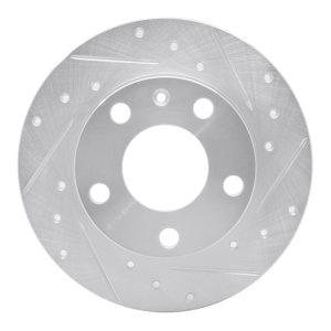 Audi A4 Quattro Brake Rotor (1) - Rear Right - DFC - Drilled & Slotted - Silver - `02-`06 Audi A4 Quattro Brake Rotor (1) - Rear Right - DFC - Drilled & Slotted - Silver - `02-`06