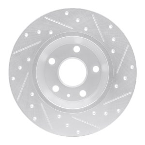 Audi TT Brake Rotor (1) - Rear Left - DFC - Drilled & Slotted - Silver - `08-`15 Audi TT Brake Rotor (1) - Rear Left - DFC - Drilled & Slotted - Silver - `08-`15