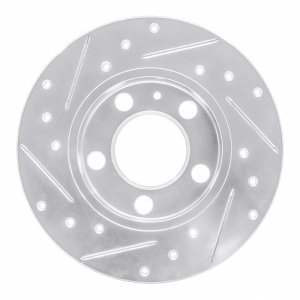 Audi TT Brake Rotor (1) - Rear Right - DFC - Drilled & Slotted - Silver - `98-`24 Audi TT Brake Rotor (1) - Rear Right - DFC - Drilled & Slotted - Silver - `98-`24