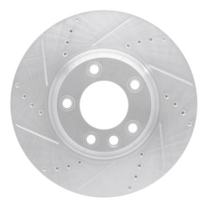 Audi Q7 Brake Rotor (1) - Right Front - DFC - Drilled & Slotted - Silver - `03-`15 Audi Q7 Brake Rotor (1) - Right Front - DFC - Drilled & Slotted - Silver - `03-`15