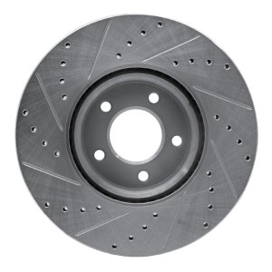 Mazda 3 Brake Rotor (1) - Front Right - DFC - Drilled & Slotted - Silver - `07-`13 Mazda 3 Brake Rotor (1) - Front Right - DFC - Drilled & Slotted - Silver - `07-`13