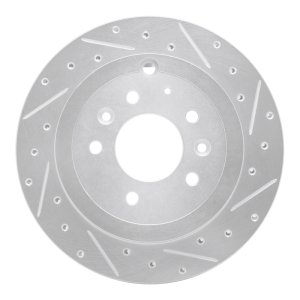 Ford Edge Brake Rotor (1) - Rear Right - DFC - Drilled & Slotted - Silver - `07-`12 Ford Edge Brake Rotor (1) - Rear Right - DFC - Drilled & Slotted - Silver - `07-`12