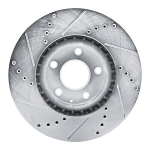 Mazda CX-5 Brake Rotor (1) - Front Right - DFC - Drilled & Slotted - Silver - `13-`19 Mazda CX-5 Brake Rotor (1) - Front Right - DFC - Drilled & Slotted - Silver - `13-`19
