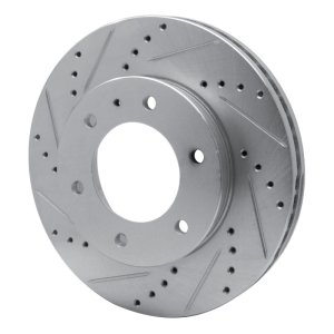 Ford Ranger Brake Rotor (1) - Front Left - DFC - Drilled & Slotted - Silver - `13-`17 Ford Ranger Brake Rotor (1) - Front Left - DFC - Drilled & Slotted - Silver - `13-`17