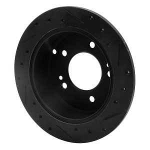 Hyundai Tucson Brake Rotor (1) - Rear Left - DFC - Drilled & Slotted - Black - `01-`10