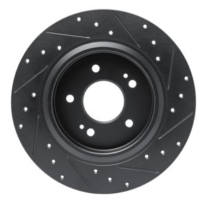 Hyundai Palisade Brake Rotor (1) - Rear Left - DFC - Drilled & Slotted - Black - `19-`25 Hyundai Palisade Brake Rotor (1) - Rear Left - DFC - Drilled & Slotted - Black - `19-`25