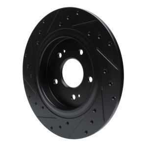 Hyundai Palisade Brake Rotor (1) - Rear Right - DFC - Drilled & Slotted - Black - `19-`25
