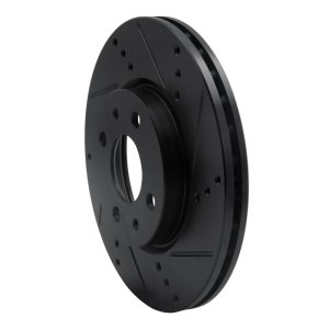 Dodge Vision Brake Rotor (1) - Front Right - DFC - Drilled & Slotted - Black - `09-`19