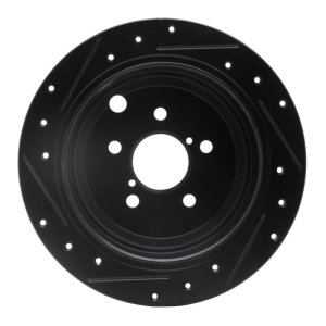 Subaru Legacy Brake Rotor (1) - Rear Right - DFC - Drilled & Slotted - Black - `08-`15 Subaru Legacy Brake Rotor (1) - Rear Right - DFC - Drilled & Slotted - Black - `08-`15