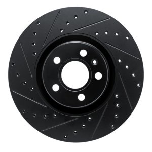 Volvo V90 Brake Rotor (1) - Front Left - DFC - Drilled & Slotted - Black - `17-`25 Volvo V90 Brake Rotor (1) - Front Left - DFC - Drilled & Slotted - Black - `17-`25