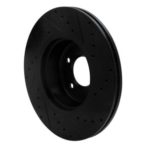 BMW 135I Brake Rotor (1) - Front Left - DFC - Drilled & Slotted - Black - `06-`13