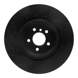 BMW 760Li Brake Rotor (1) - Rear Right - DFC - Drilled & Slotted - Black - `09-`19 BMW 760Li Brake Rotor (1) - Rear Right - DFC - Drilled & Slotted - Black - `09-`19