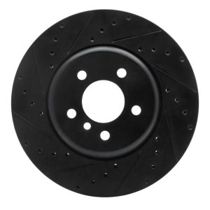 BMW 640I xDrive CONVERTIBLE Brake Rotor (1) - Front Left - DFC - Drilled & Slotted - Black - `11-`19