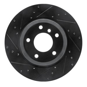 BMW Z4 Brake Rotor (1) - Rear Left - DFC - Drilled & Slotted - Black - `11-`16