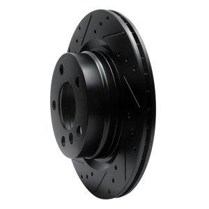 BMW 428i Brake Rotor (1) - Rear Left - DFC - Drilled & Slotted - Black - `06-`21