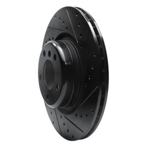 BMW M135i Brake Rotor (1) - Rear Right - DFC - Drilled & Slotted - Black - `12-`20