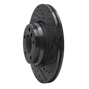 BMW 228i Brake Rotor (1) - Front Right - DFC - Drilled & Slotted - Black - `12-`18