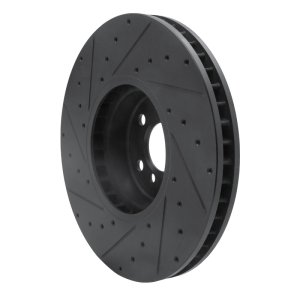 BMW 540i Brake Rotor (1) - Right Front - DFC - Drilled & Slotted - Black - `16-`25