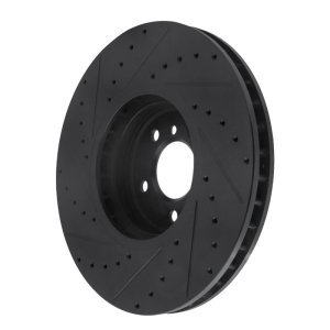 BMW X5 Brake Rotor (1) - Front Right - DFC - Drilled & Slotted - Black - `08-`19