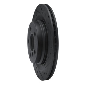 BMW X2 Brake Rotor (1) - Rear Right - DFC - Drilled & Slotted - Black - `16-`26